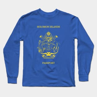 Solomon islands passport Long Sleeve T-Shirt